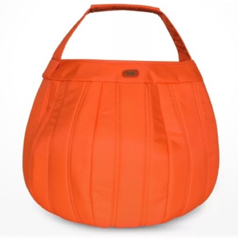 LUG Large 🎃Pumpkin Tote 🎃- Unisex ~Coral~ Fall, Autumn, Halloween Reversible